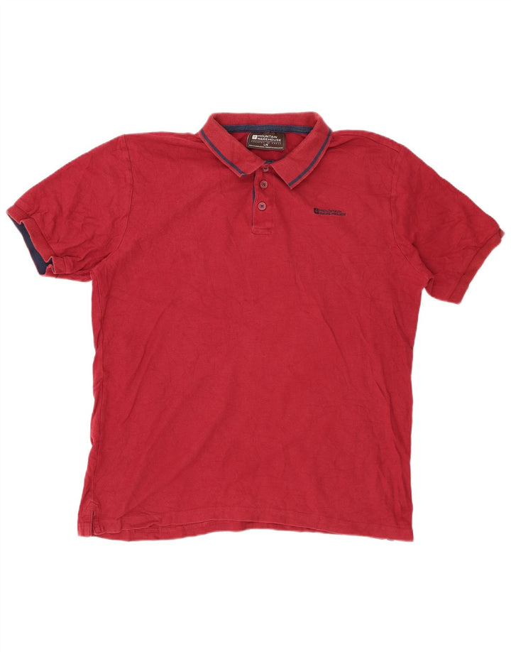 Camisa polo masculina MOUNTAIN WAREHOUSE grande algodão vermelho