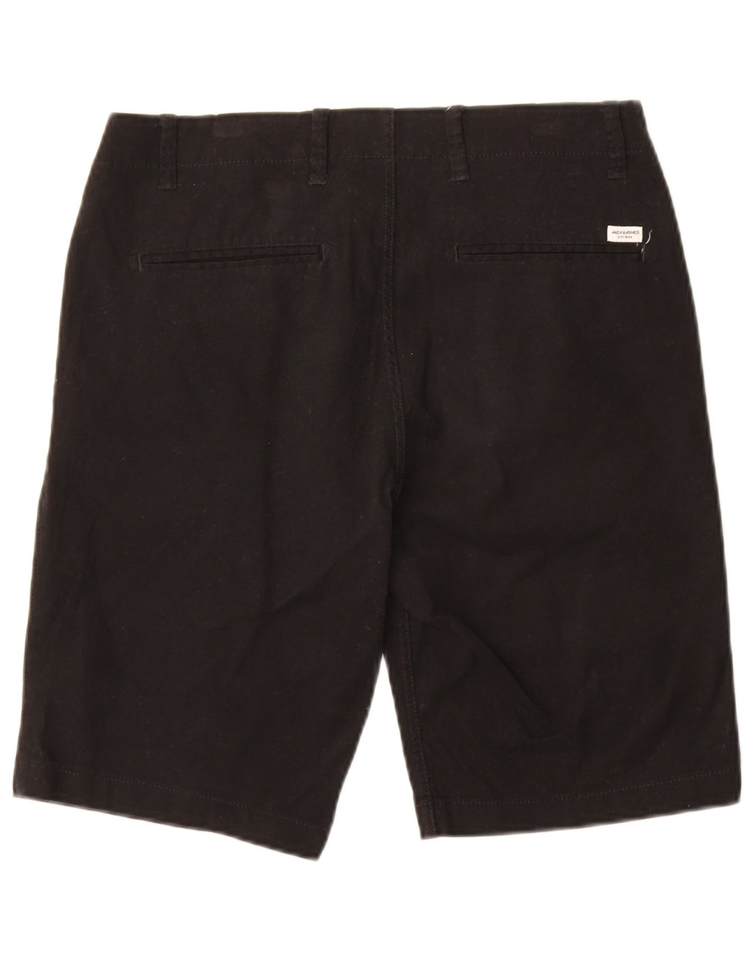JACK & JONES Mens Chino Shorts Médio W32 Algodão Preto