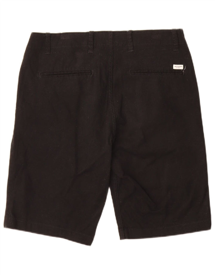 JACK & JONES Mens Chino Shorts Médio W32 Algodão Preto