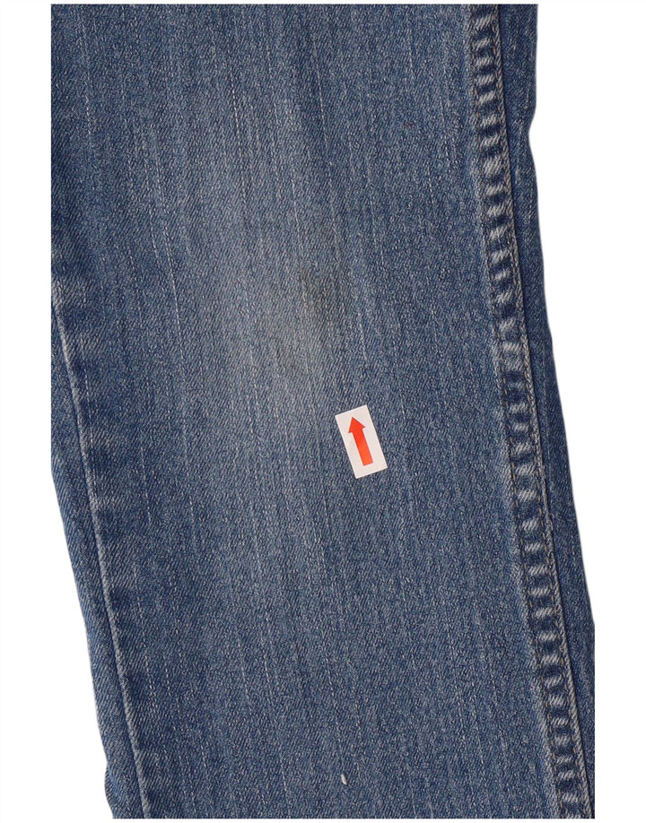 LEVI'S Boys Straight Jeans 7-8 Anos W23 L24 Azul Algodão