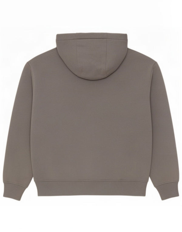 Zara Mens Loose Fit Hoodie Jumper Médio Algodão Cinza