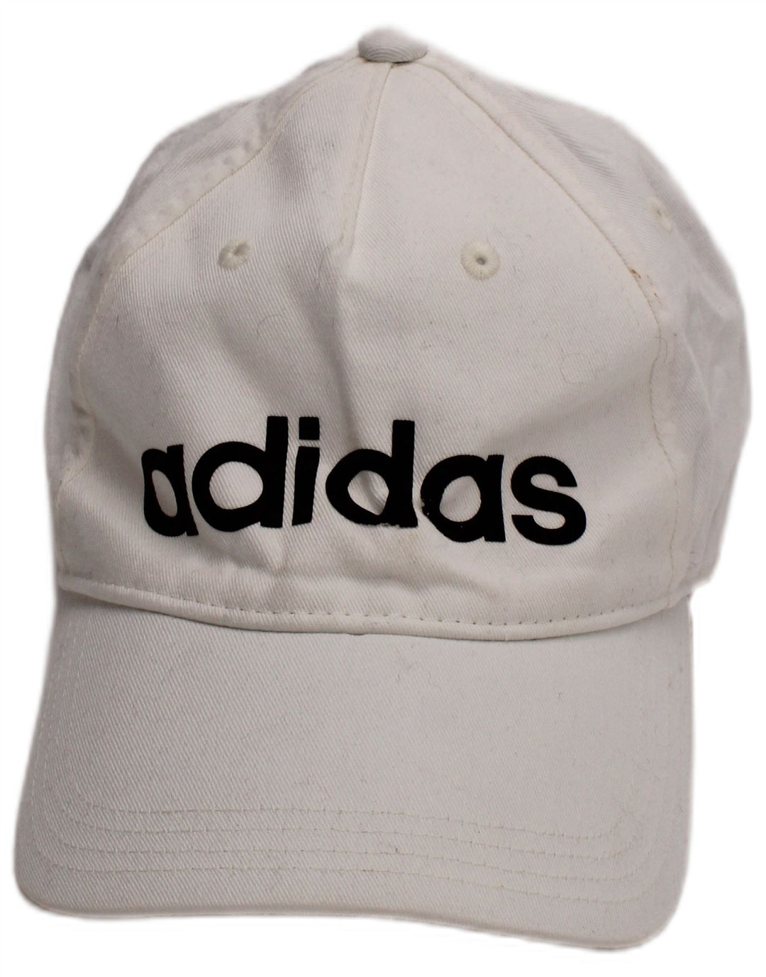 Boné de beisebol gráfico masculino Adidas tamanho único algodão branco