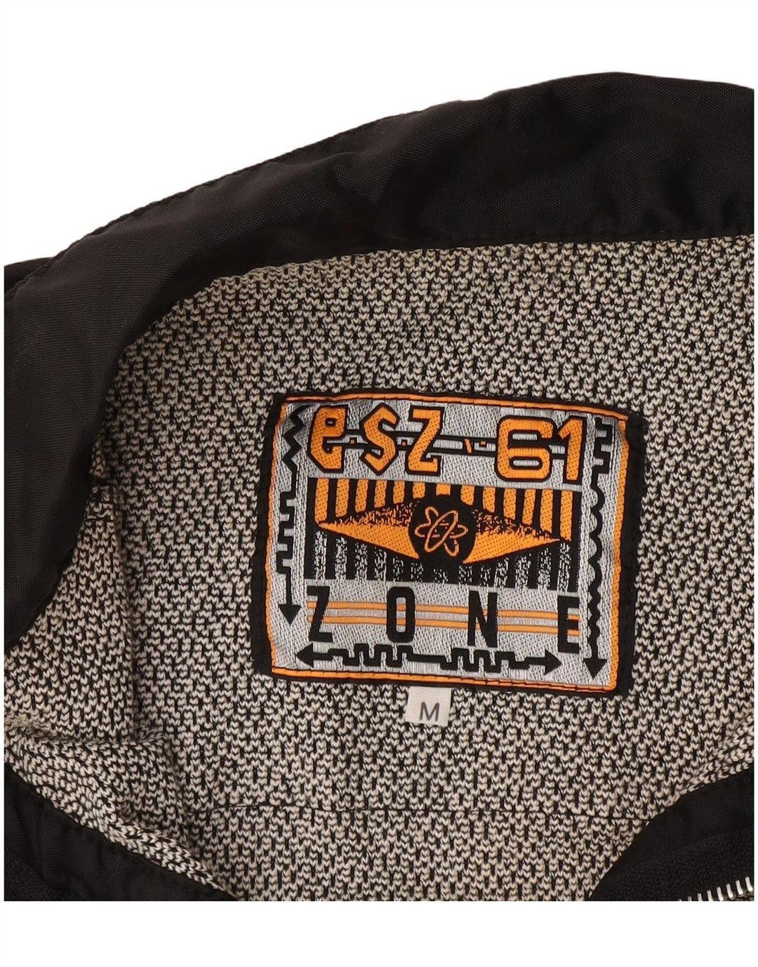 Camisa polo masculina ZONE gráfica de manga comprida em bloco cinza médio