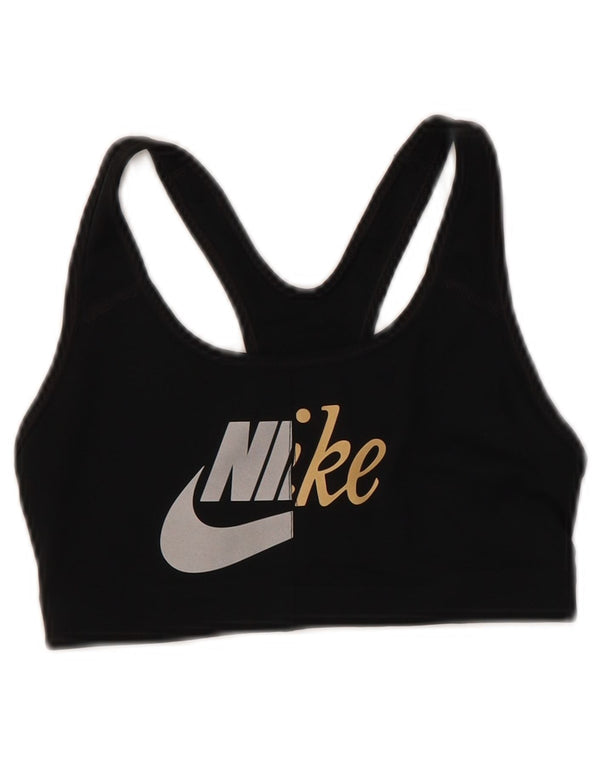 Sutiã esportivo Nike feminino Dri Fit Graphic pequeno poliéster preto