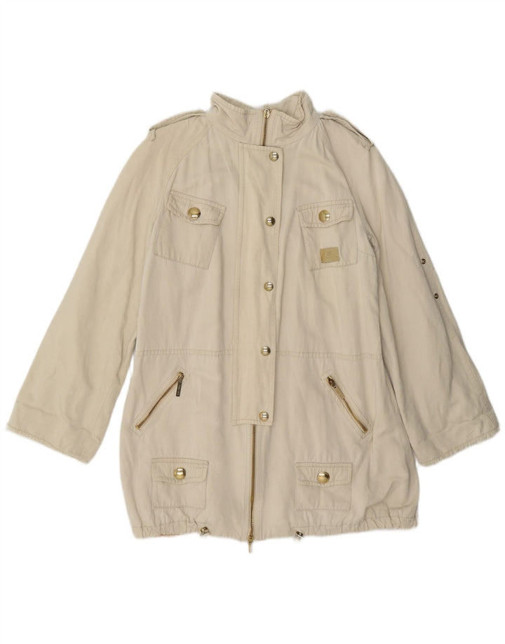 Jaqueta militar feminina Elisabetta Franchi IT 46 grande off white