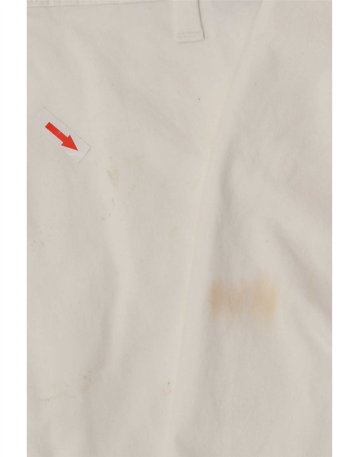 Shorts chino masculino Marks & Spencer W34 grande algodão branco