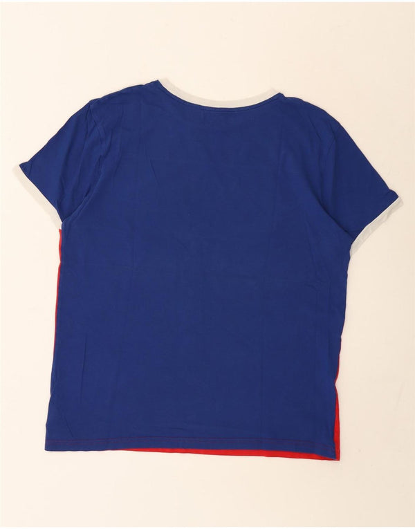 Tommy Hilfiger Camiseta masculina gráfica grande bloco colorido multicolorido