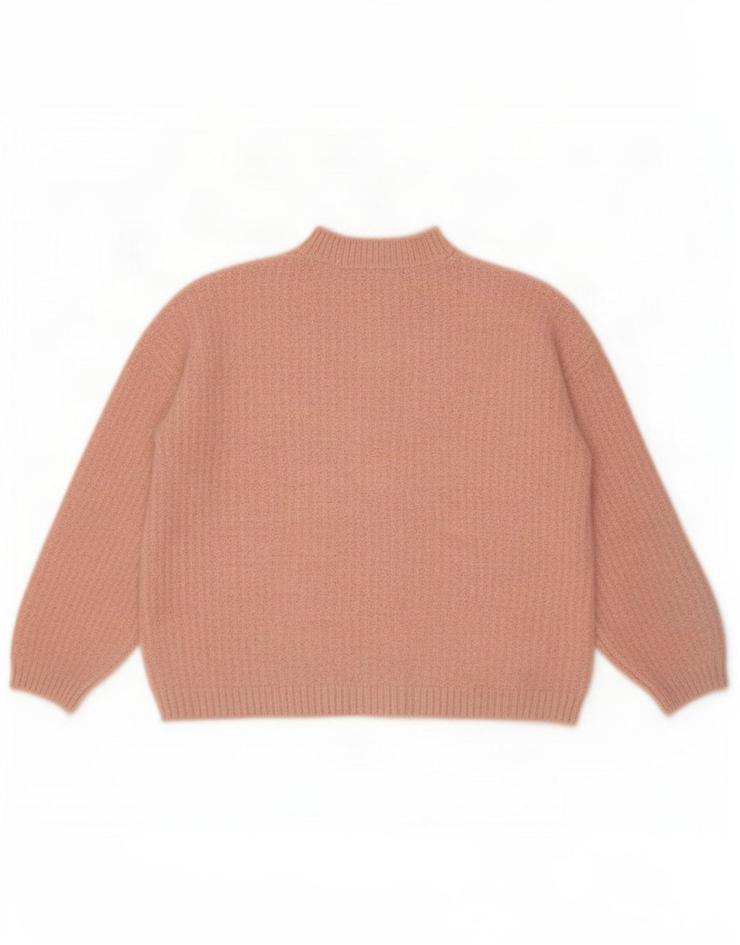 Suéter feminino Marks & Spencer com gola tartaruga Reino Unido 14 rosa médio