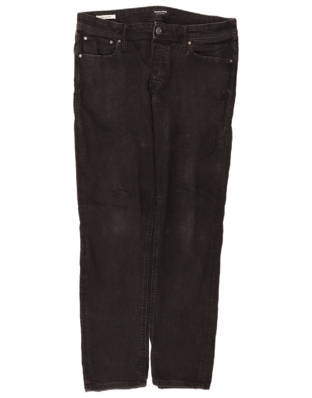 Jack & Jones Masculino GLENN Slim Jeans W34 L32 Algodão Cinza