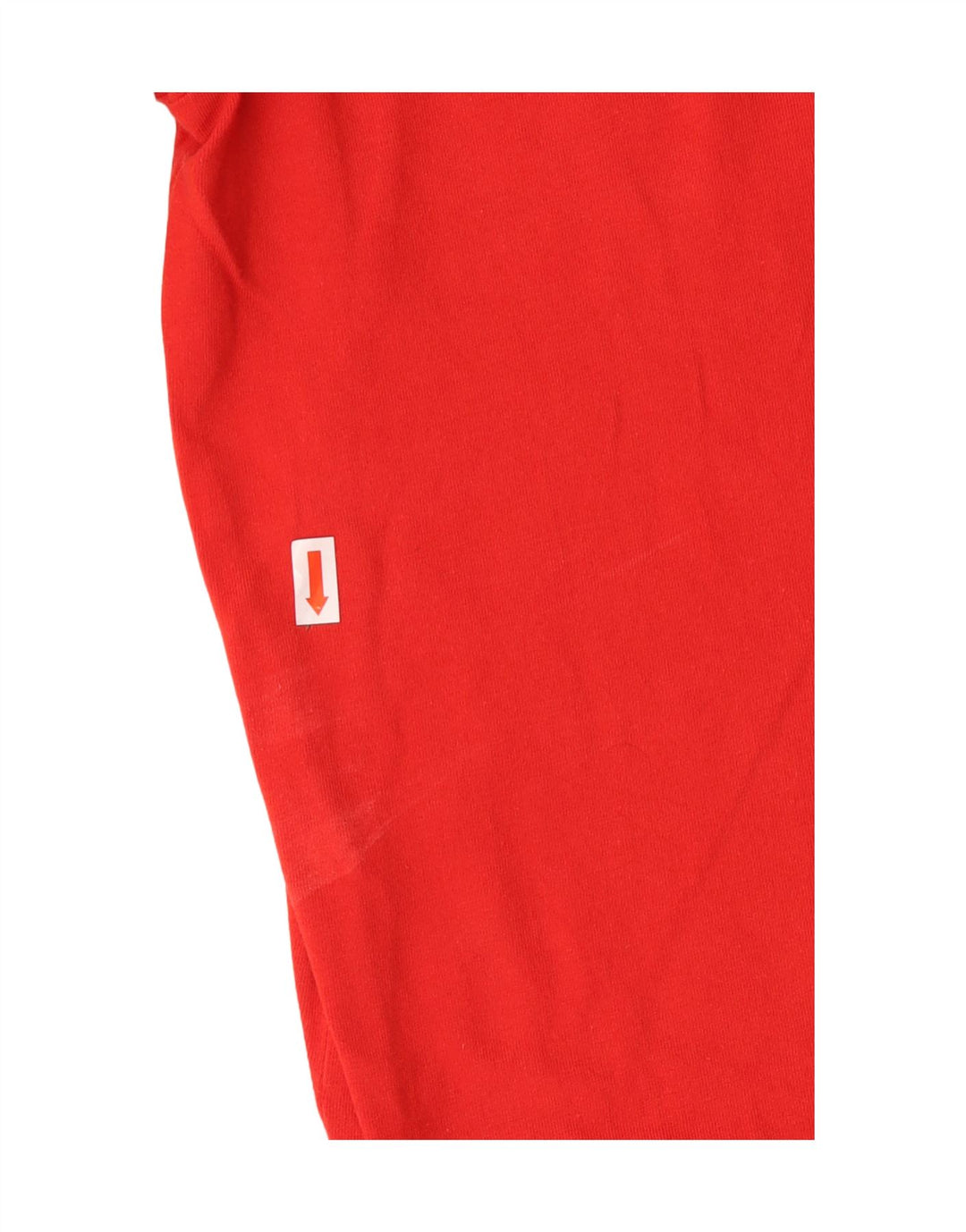 Adidas Womens Top Manga Longa UK 10 Pequeno Algodão Listrado Vermelho