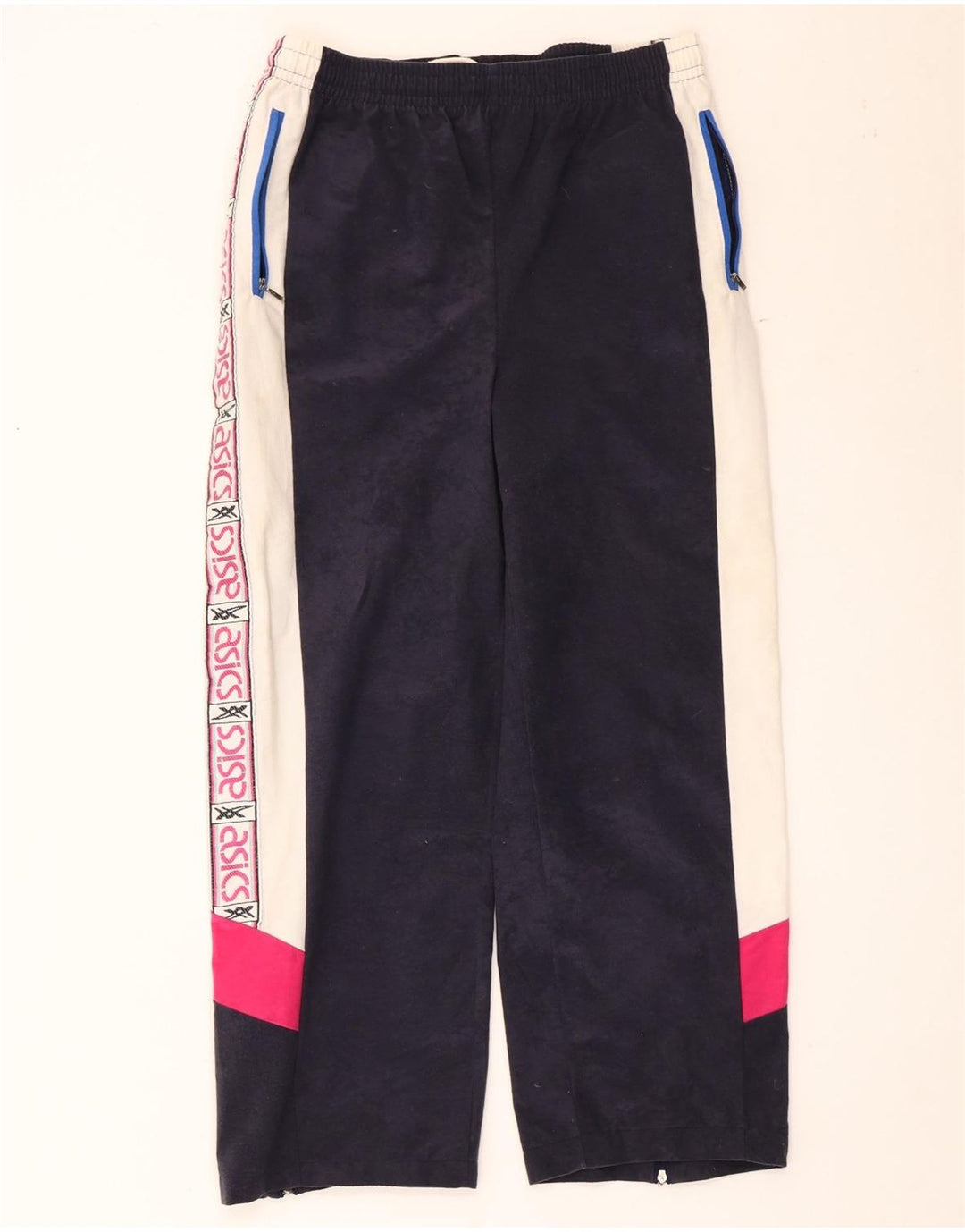 Calça masculina Asics Graphic Tracksuit médio azul marinho colorblock