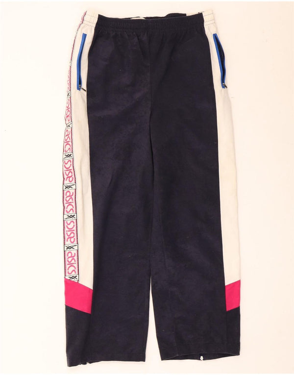 Calça masculina Asics Graphic Tracksuit médio azul marinho colorblock