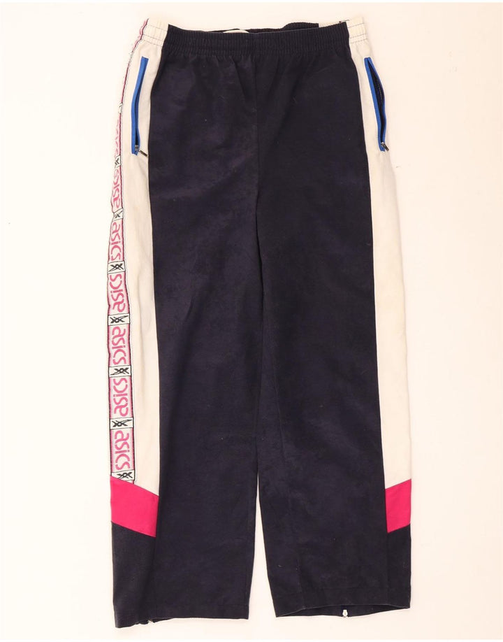 Calça masculina Asics Graphic Tracksuit médio azul marinho colorblock