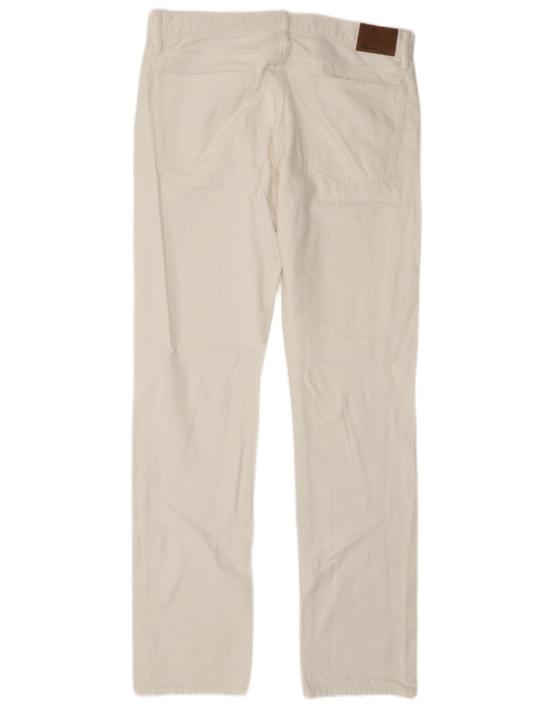Gap Mens Slim Jeans W32 L34 Algodão Branco