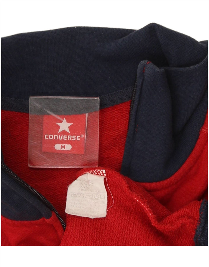 Converse Mens All Star Graphic Tracksuit Top Jaqueta Médio Vermelho Colorblock