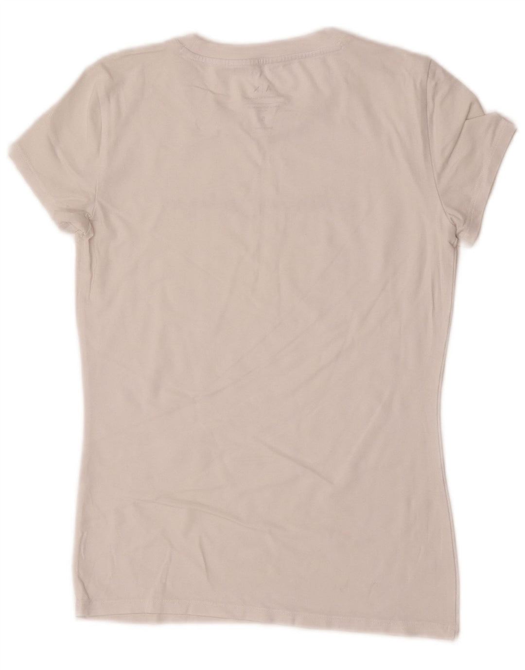 Camiseta feminina gráfica Armani Exchange Top UK 10 pequena branca