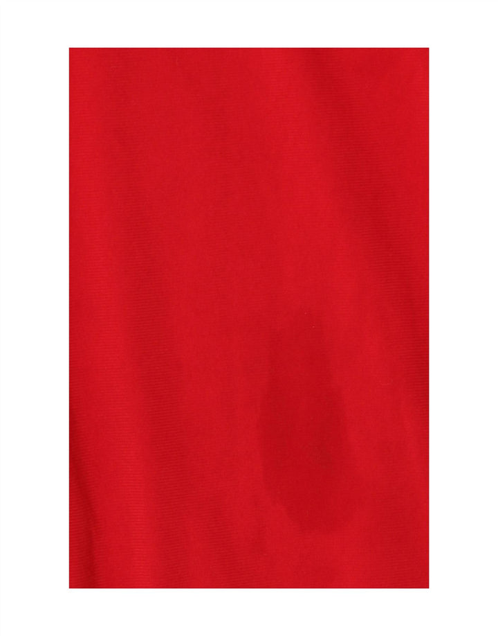 Adidas Mens Treino Top Jaqueta Médio Vermelho Colorblock Poliéster