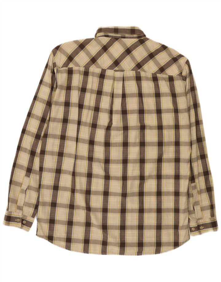 Camisa masculina Marlboro Classics XL bege xadrez algodão