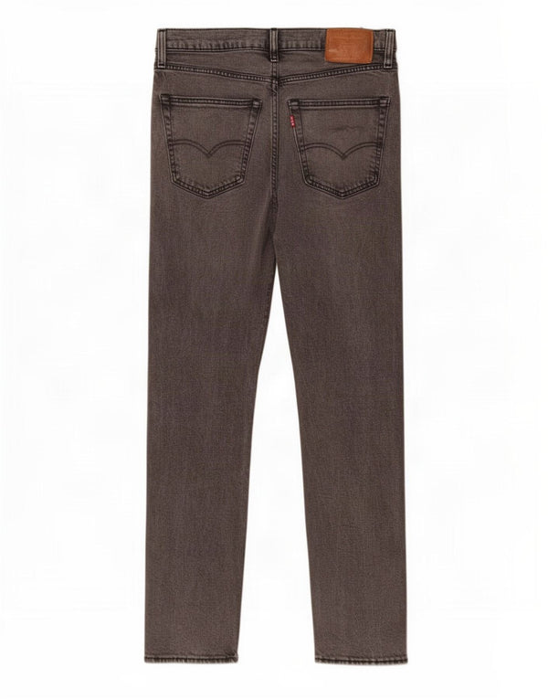 Calça jeans masculina Levi's 502 Tapered W31 L32 cinza algodão