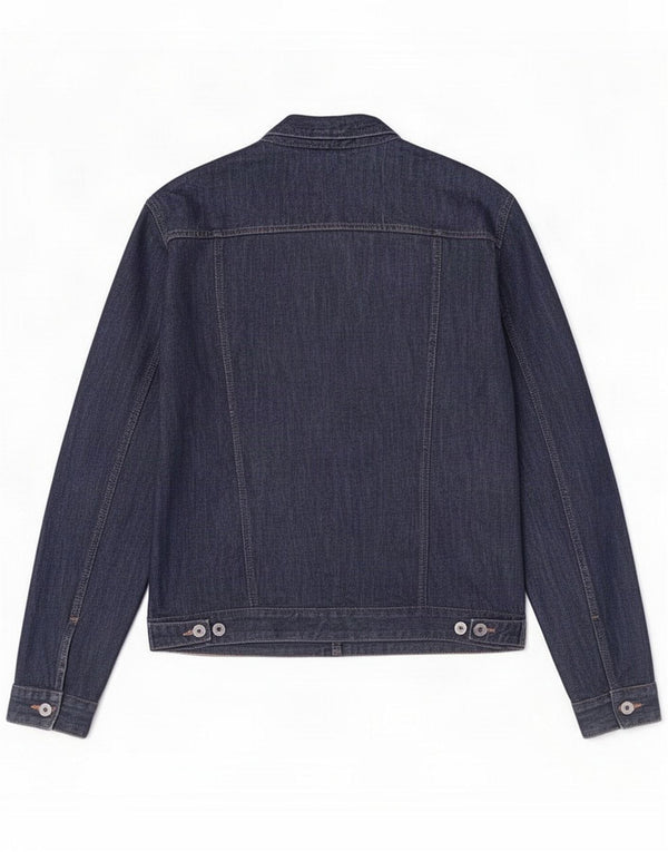 Tommy Hilfiger Mens Denim Jacket UK 40 Grande Azul Marinho Algodão Clássico