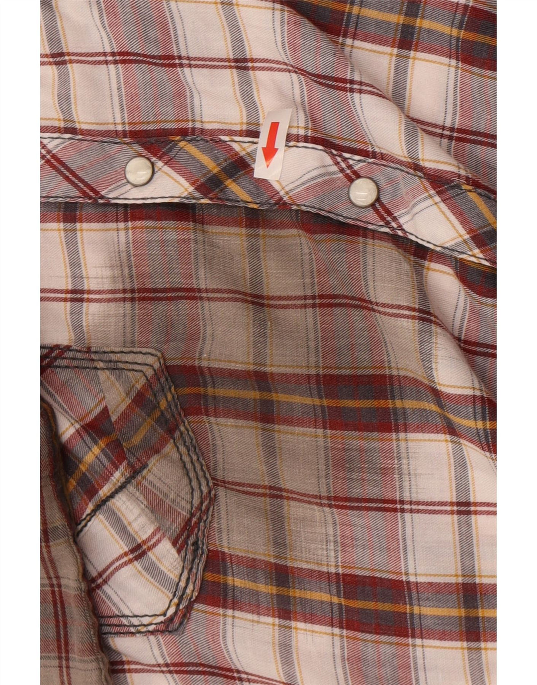 Camisa masculina de flanela xadrez BKE XL algodão xadrez Borgonha