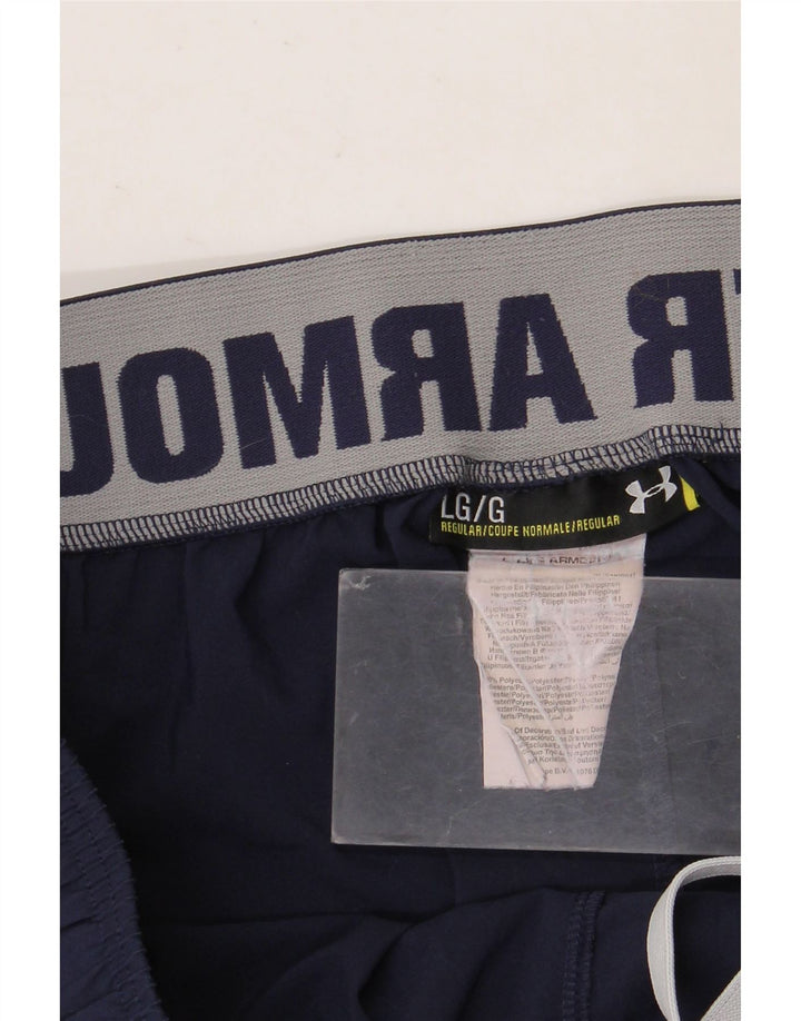 Under Armour Mens Graphic Sport Shorts Grande Poliéster Azul Marinho