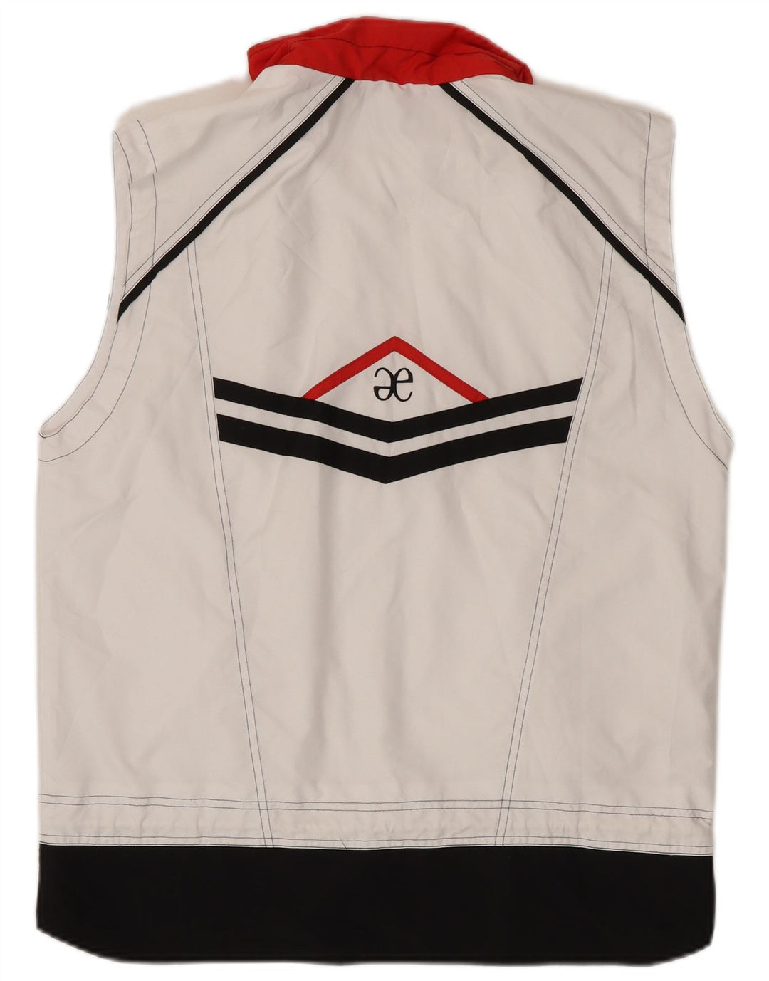 Elegance Womens Crop Gilet UK 16 Grande Poliéster Colourblock Branco
