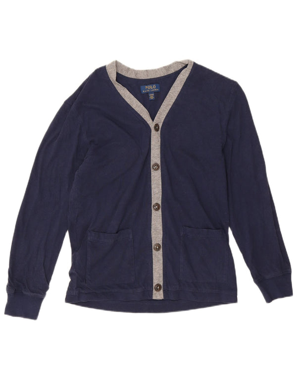 Polo Ralph Lauren Meninos Top Manga Comprida 14-15 Anos Grande Azul Marinho
