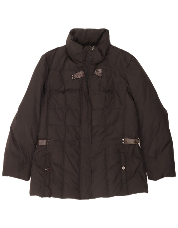 Jaqueta acolchoada feminina Geox UK 14 poliéster preto médio