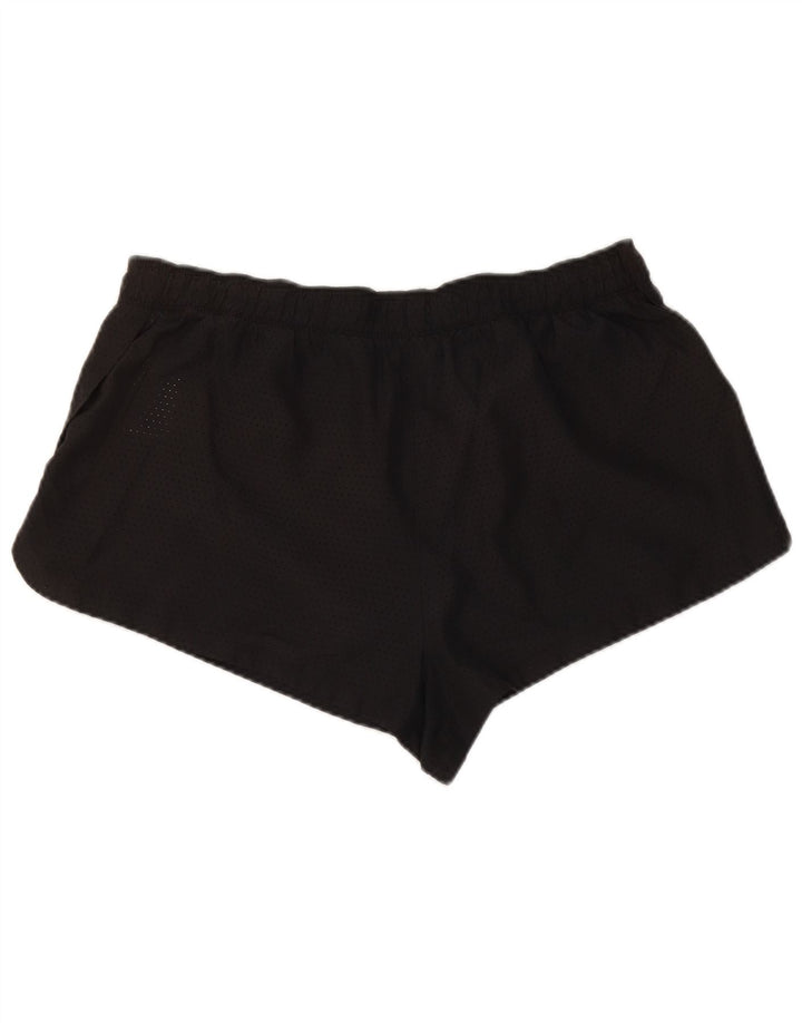 Shorts esportivos femininos Nike Dri Fit UK 16 grande poliéster preto