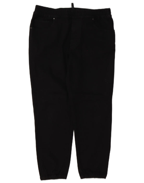 Armani Exchange Mens Joggers Slim Jeans W32 L28 Algodão Preto