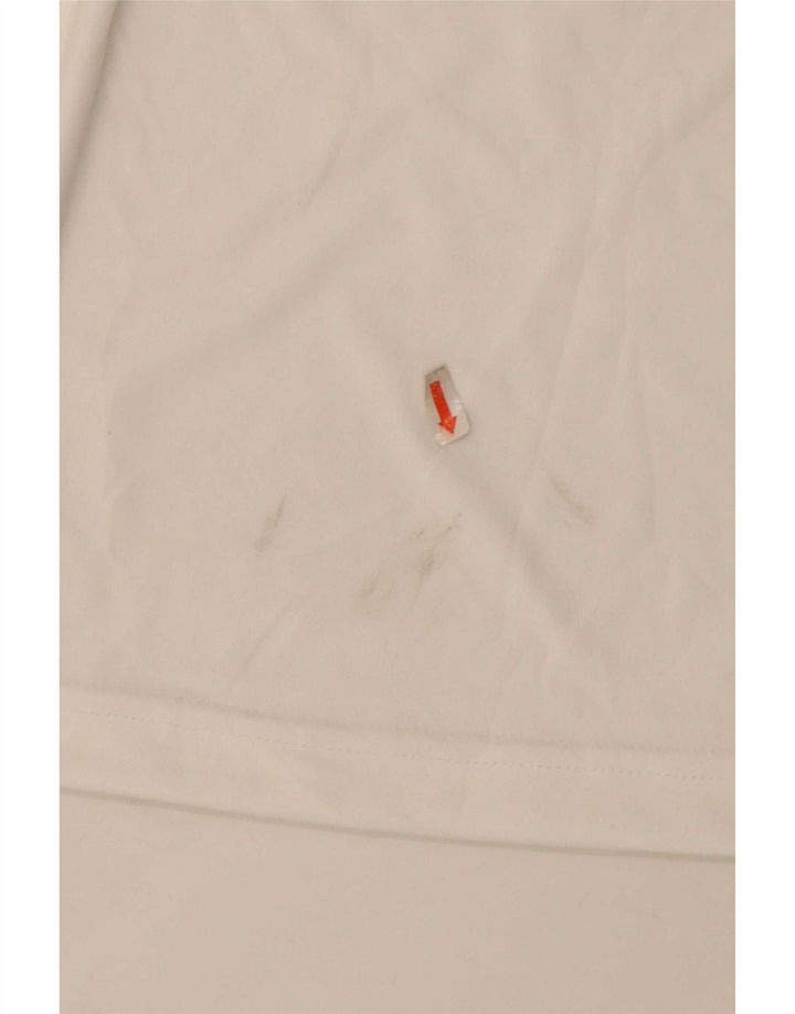 Camiseta masculina Reebok Top grande poliéster branco