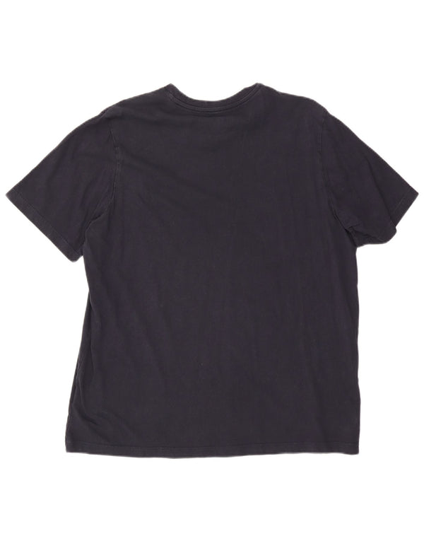 Adidas Mens T-Shirt Top XL Navy Blue Cotton