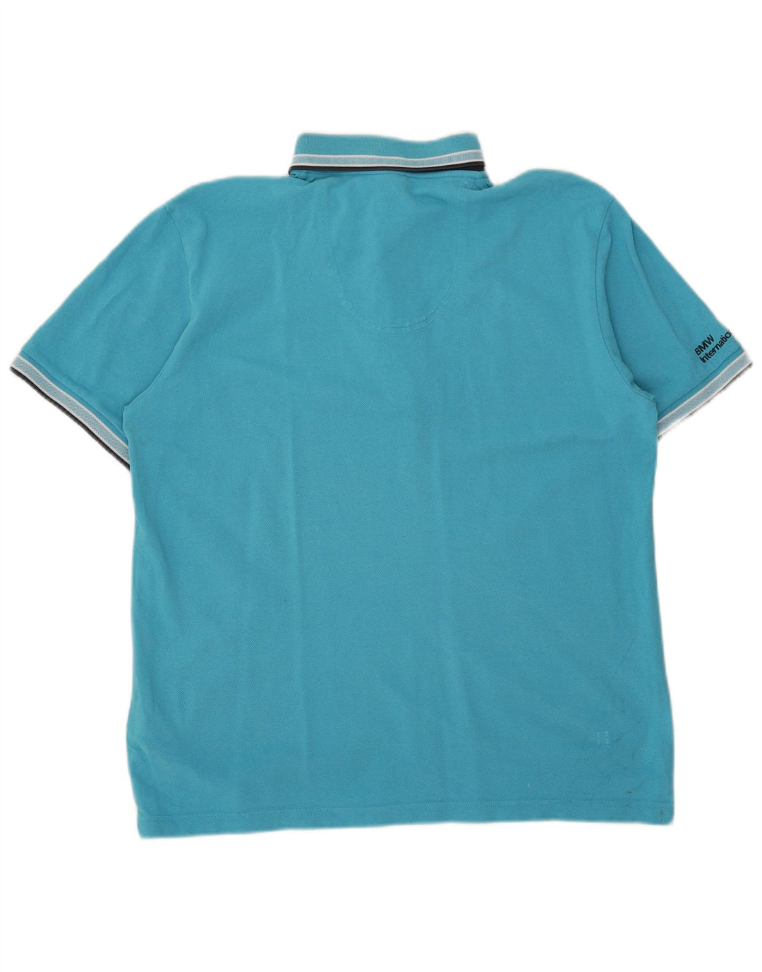 Camisa polo masculina Hugo Boss grande algodão azul