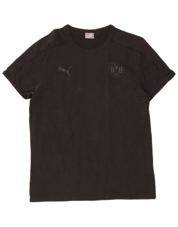 Camiseta masculina PUMA BVB Dortmund grande algodão preto