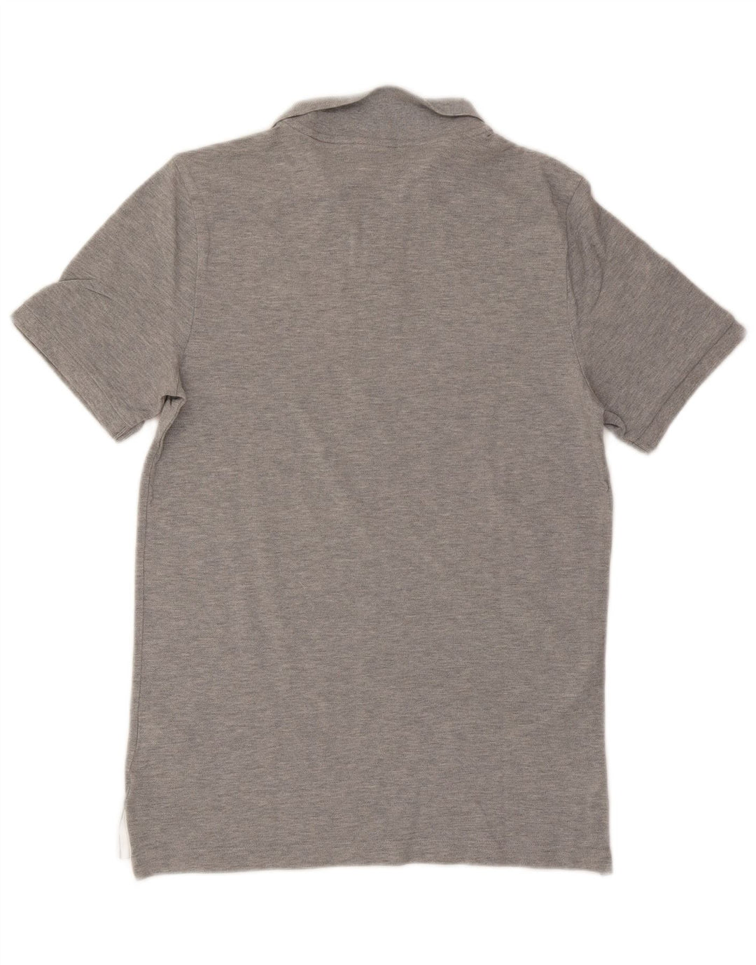 Camisa polo masculina Nike pequena cinza manchada de algodão