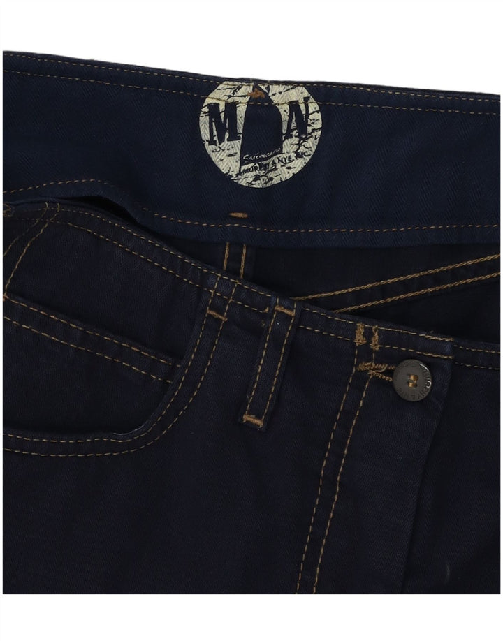 Murphy & Nye Mini saia jeans feminina W30 algodão azul marinho médio