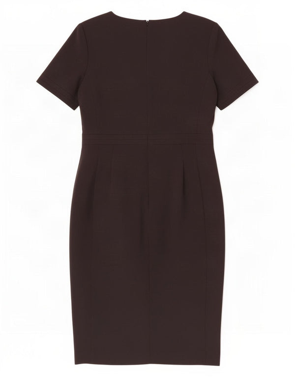 Vestido bainha feminino Marks & Spencer Reino Unido 14 poliéster preto médio