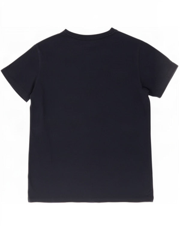 Camiseta feminina estampada Champion UK 14 algodão preto médio
