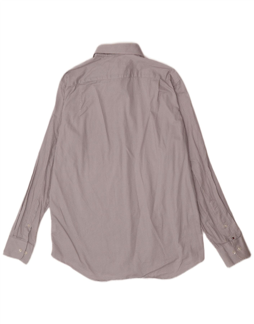 Camisa masculina Tommy Hilfiger Regular Fit tamanho 15 1/2 médio branco xadrez algodão