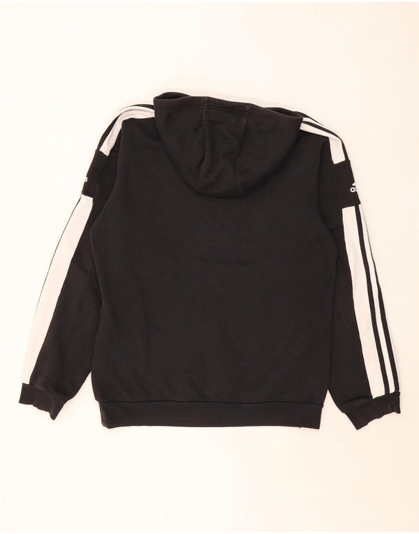 ADIDAS Mens Graphic Hoodie Jumper Médio Preto Colourblock Algodão