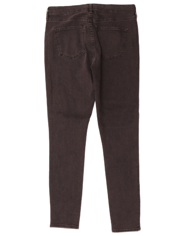 Topshop feminino Sidney skinny jeans W30 L28 algodão preto