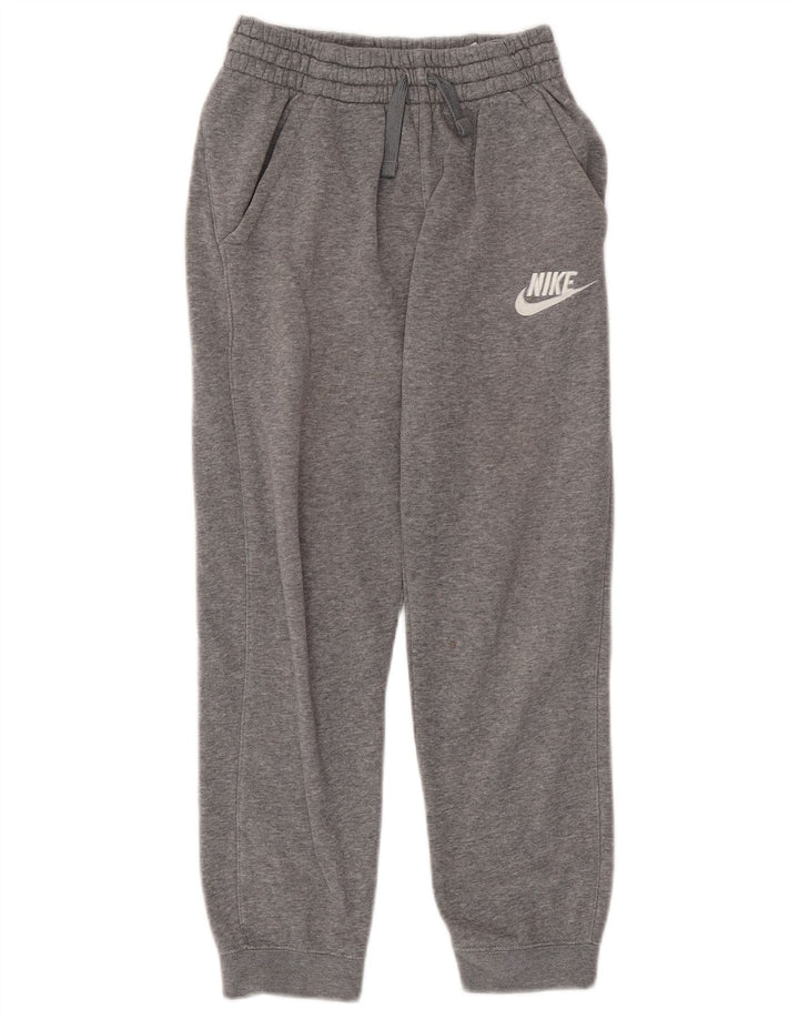 NIKE Boys Standard Fit Tracksuit Trousers Joggers 10-11 Years Medium Grey