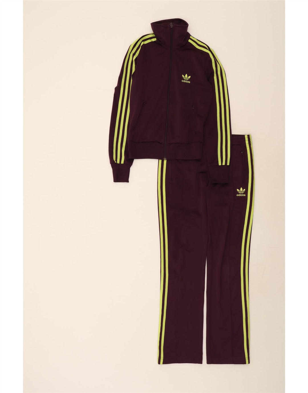 Adidas Womens Graphic Full Tracksuit EU 34 XS Roxo Poliéster