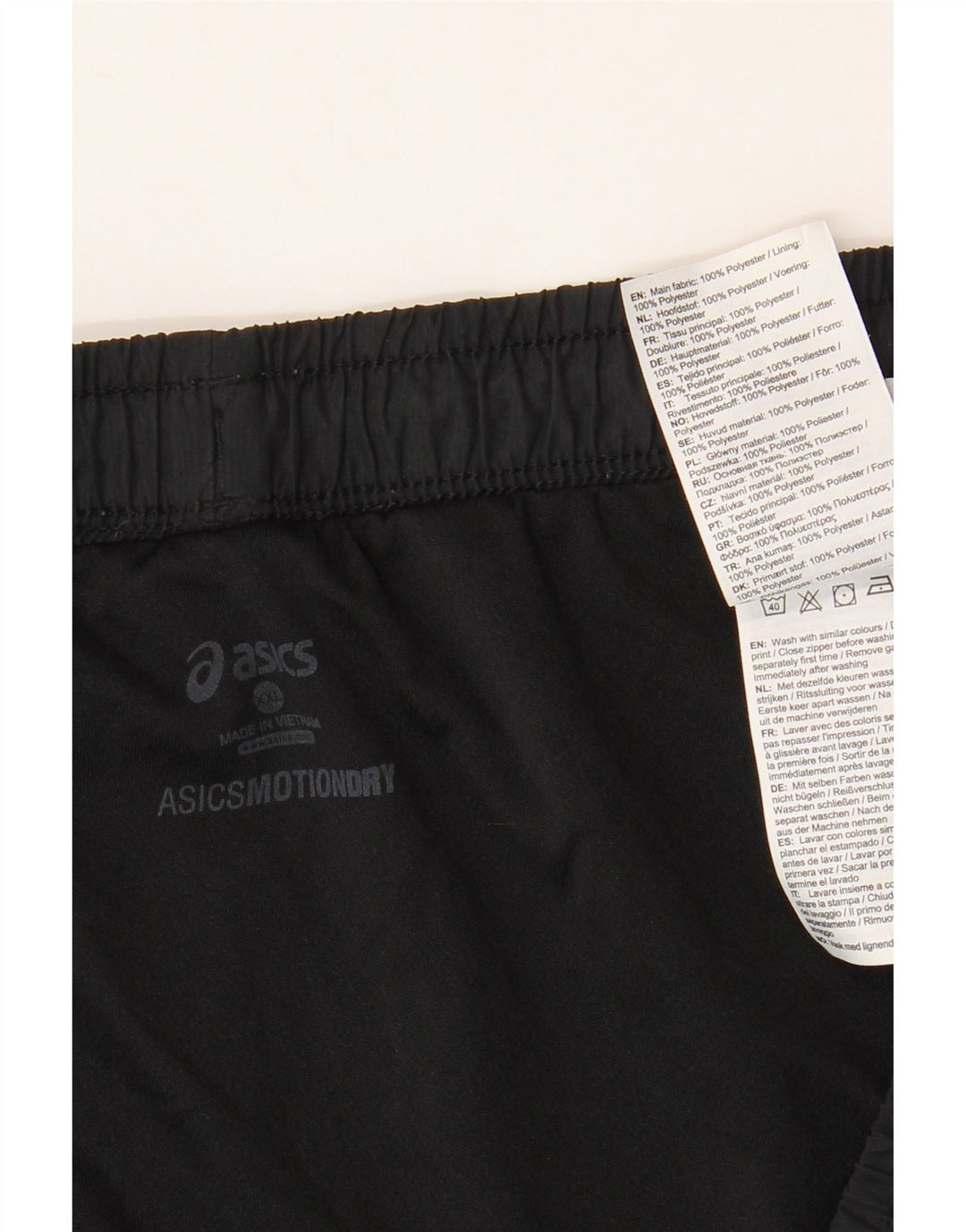 Shorts esportivos masculinos ASICS 2XL poliéster preto
