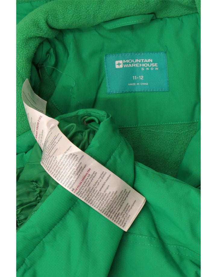 Jaqueta corta-vento Mountain Warehouse Boys 11-12 anos verde colorblock