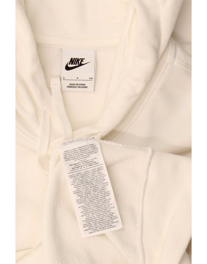 Jumper com capuz gráfico masculino Nike pequeno algodão branco