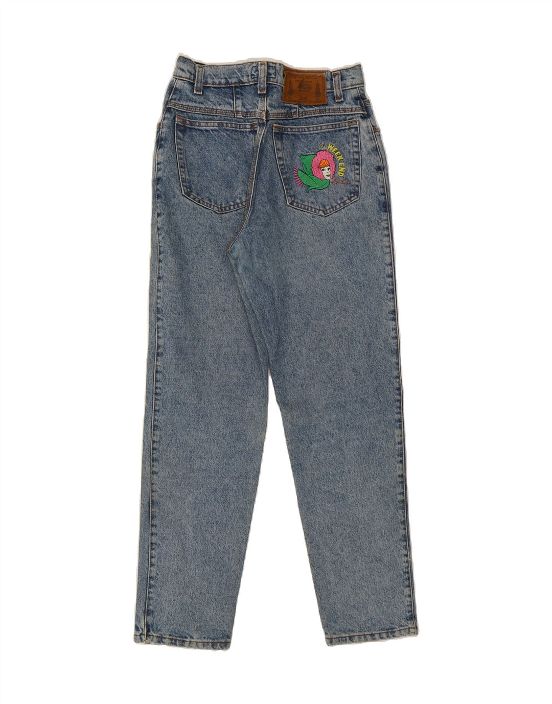 WEEKEND Womens Tapered Jeans IT 42 Medium W24 L27 Blue Cotton Vintage Weekend and Second-Hand Weekend from Messina Hembry 