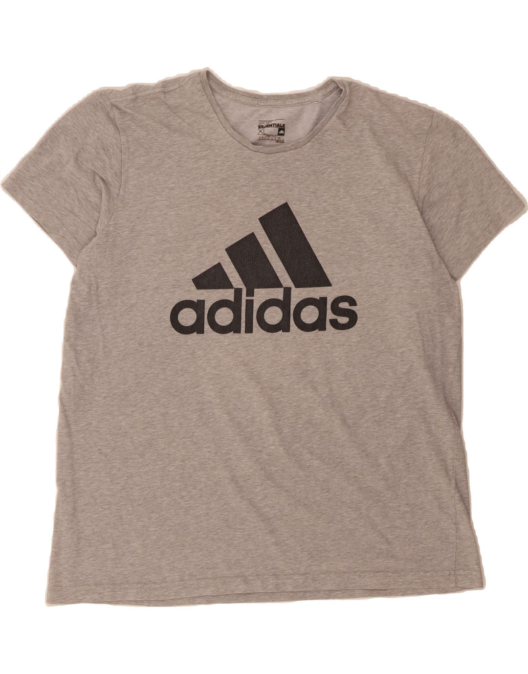 ADIDAS Mens Climalite Graphic T-Shirt Top XL Grey Vintage Adidas and Second-Hand Adidas from Messina Hembry 