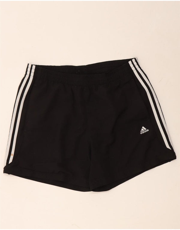 Shorts esportivos masculinos Adidas grande poliéster preto